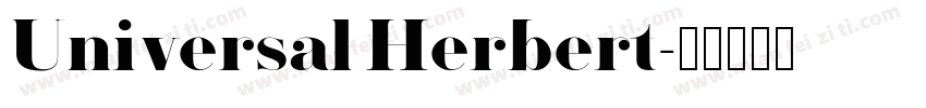 Universal Herbert字体转换